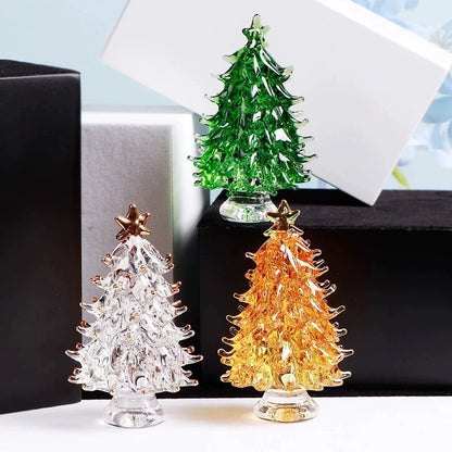 Crystal Christmas Tree Ornament Home Decor Peace Tree
